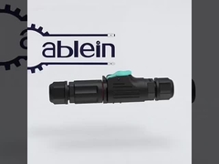 Conector impermeável multinúcleo de plástico lp12, sensor industrial ip68 macho/fêmea, plugue de aviação