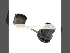 M25 3 Conector de fio circular à prova d'água de núcleo Conector de micro inversor feminino