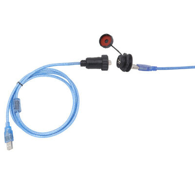 comprar Conector de Sinal USB à Prova d'Água com Classificação IP67, Tensão de Operação de 125V e 1000 Inserções de Vida Útil, Soquete à Prova d'Água para Plugue de Aviação Fabricação em linha