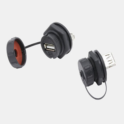 Conector de sinal à prova d'água IP67 com velocidade de transmissão de 1000MHz e design de ângulo de 90 graus para roteamento flexível