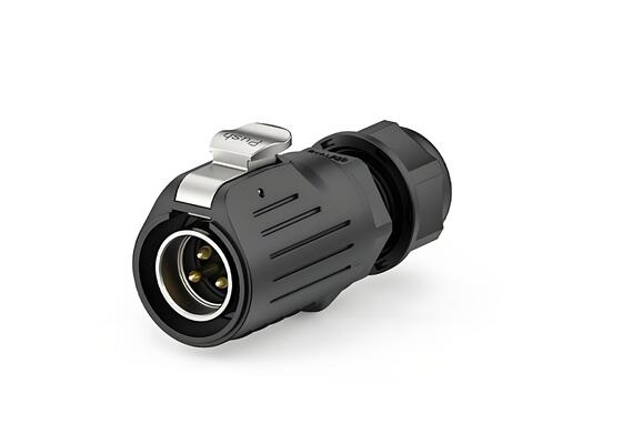 Conector Elétrico Impermeável LP20 de 3 Pinos 20A IP67 para Montagem em Painel
