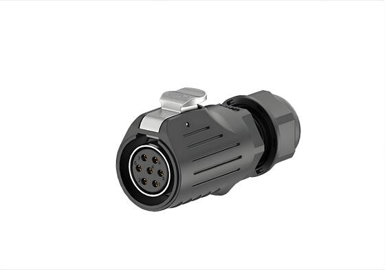 Conector à prova d'água LP20-7P 7 pin 10A IP67 com alívio de tensão
