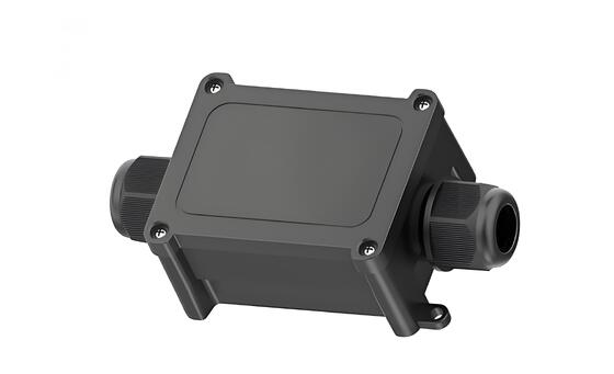 Caixa de junção à prova d'água, IP68 1 em 1 com glândulas de cabos