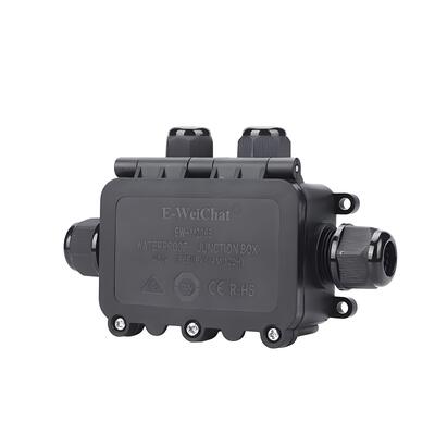 Waterproof Junction Box 1In3Out IP68 Rated Die-Cast Aluminum Direct Through-Wire
